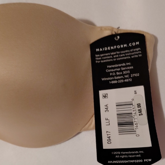 Maidenform Tan Strapless Bra - Picture 2 of 3